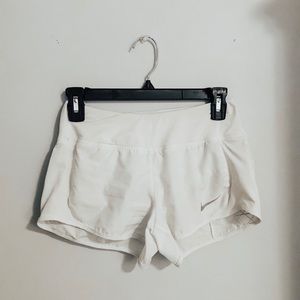 nike white dri-fit shorts